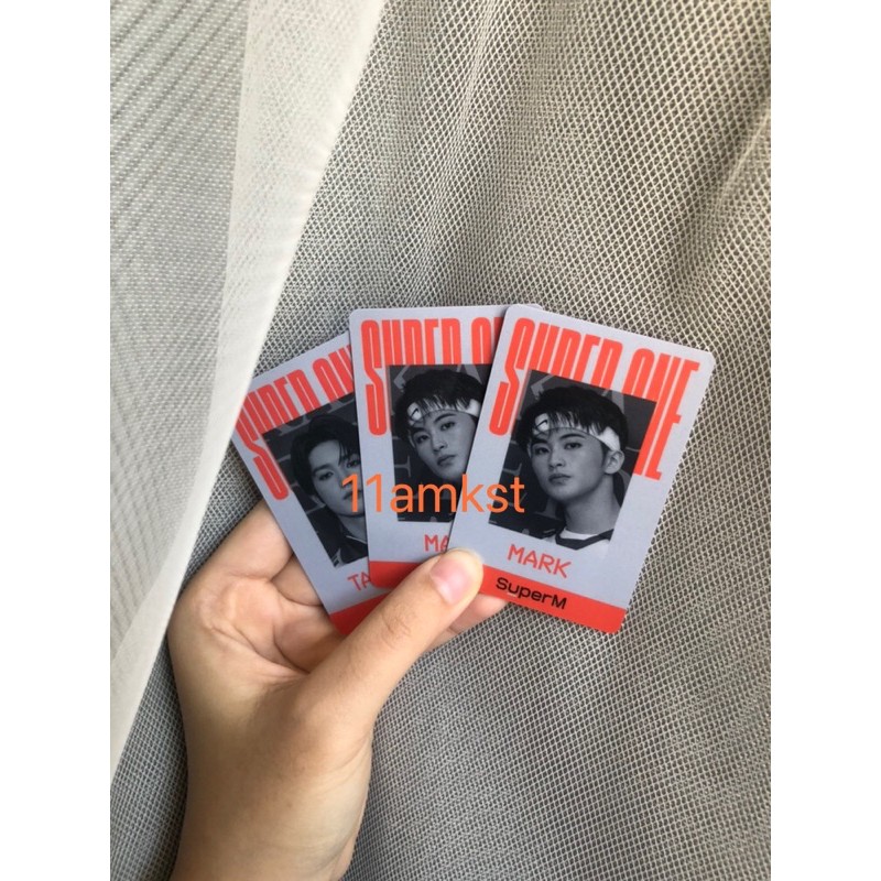 SuperM Super One Jopping US PC ID & Postcard Mark Ten Taeyong Lucas Baekhyun