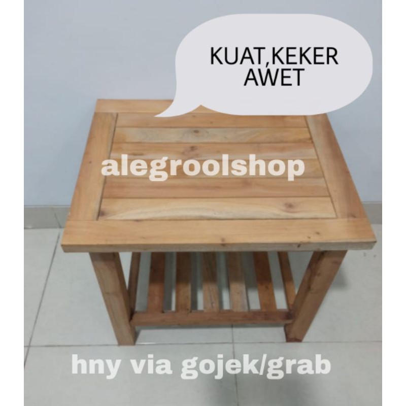 MEJA KAYU KECIL,KUAT,&amp;KEKER MEJA OUTDOOR MEJA INDOOR