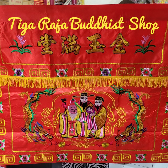 Towi Meja Altar - Towi Kain Merah Altar Sembahyang Import