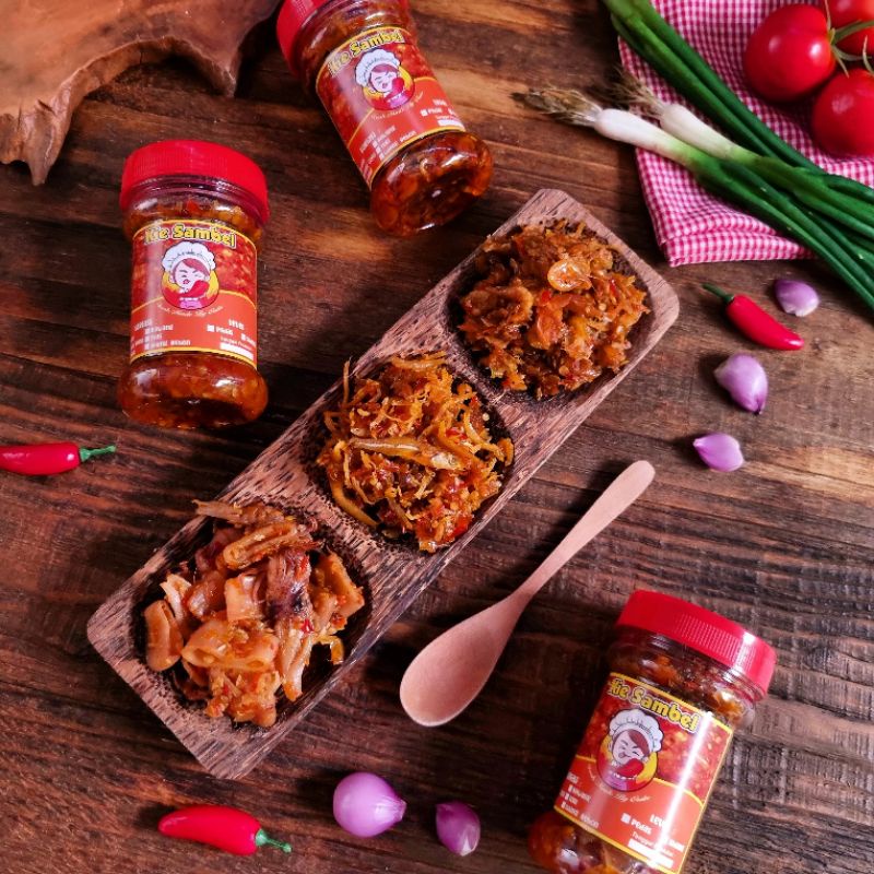 

( PROMO ) PAKET SAMBAL CUMI / SAMBAL TERI / SAMBAL REBON FREE 2 SACHET SAMBAL 150 gr