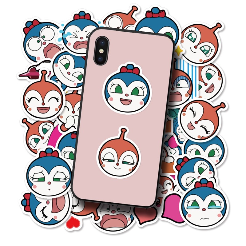 Roti Superman stiker kartun Jepang lucu kartun jurnal bahan cangkir air ponsel case hiasan tangan Bu