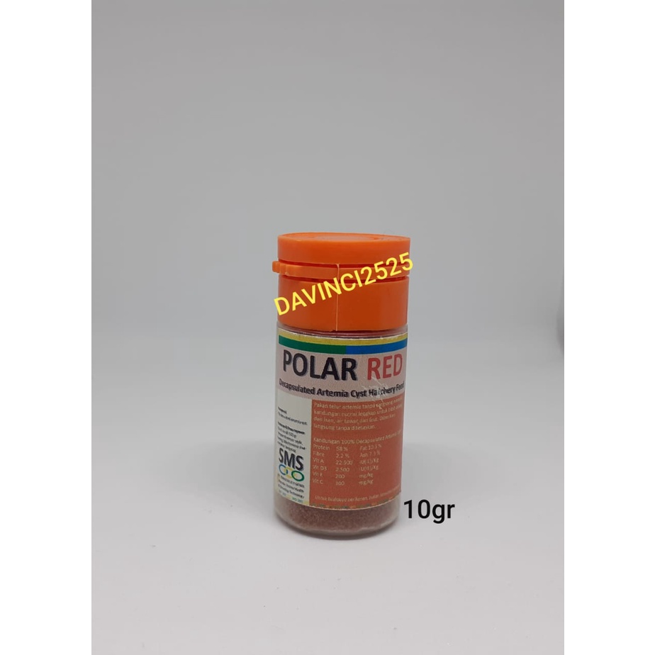 Artemia Polar Red 10gr Artemia Polared Pakan Burayak Makanan Ikan hias