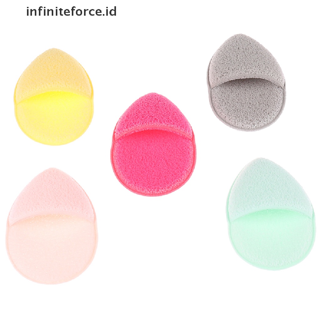 Infiniteforce.id Spons Puff Bentuk Tetesan Air Alat Pembersih Makeup / Kosmetik Wanita