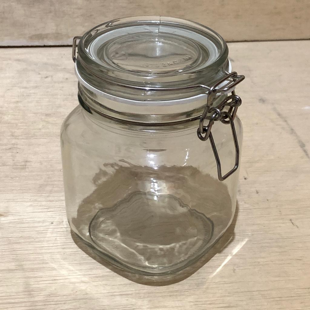 Jar Toples Kaca Hermetico 1 Liter