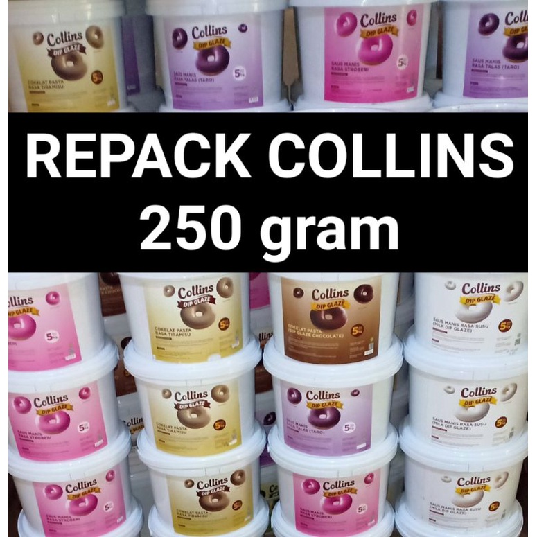 Repack Dip Glaze Collins 250 gram