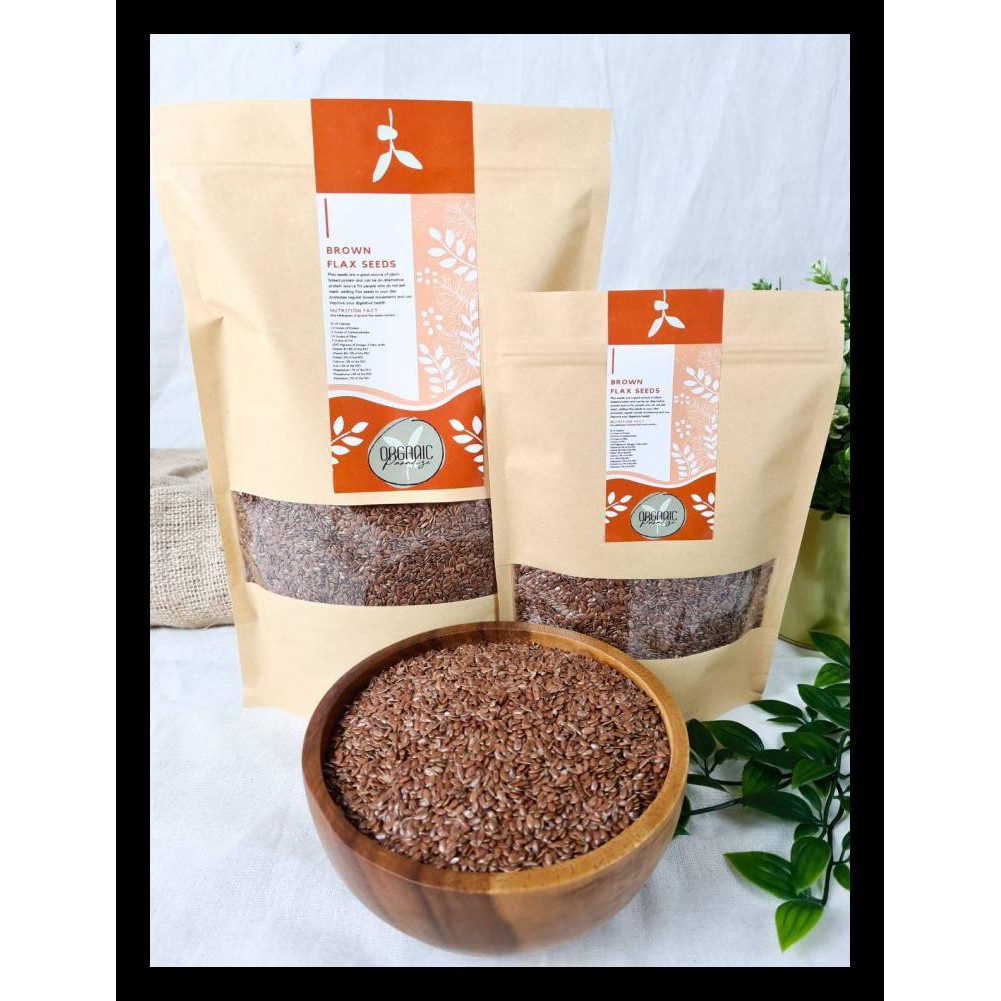 

UPDATE! BROWN FLAXSEED ORGANIC PARADISE 1 KG PREMIUM QUALITY TERMURAH