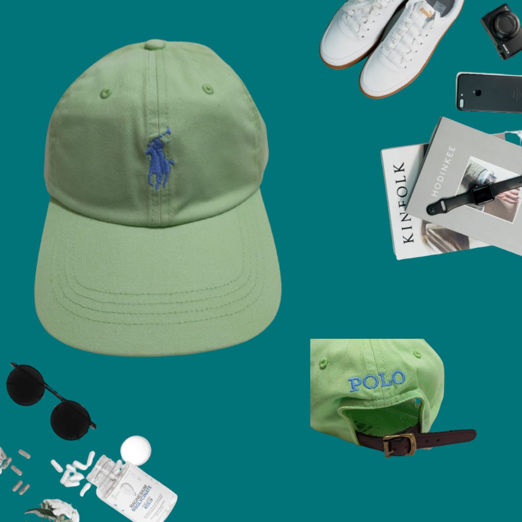 Topi POLO Logo Green Mint Original BNWT