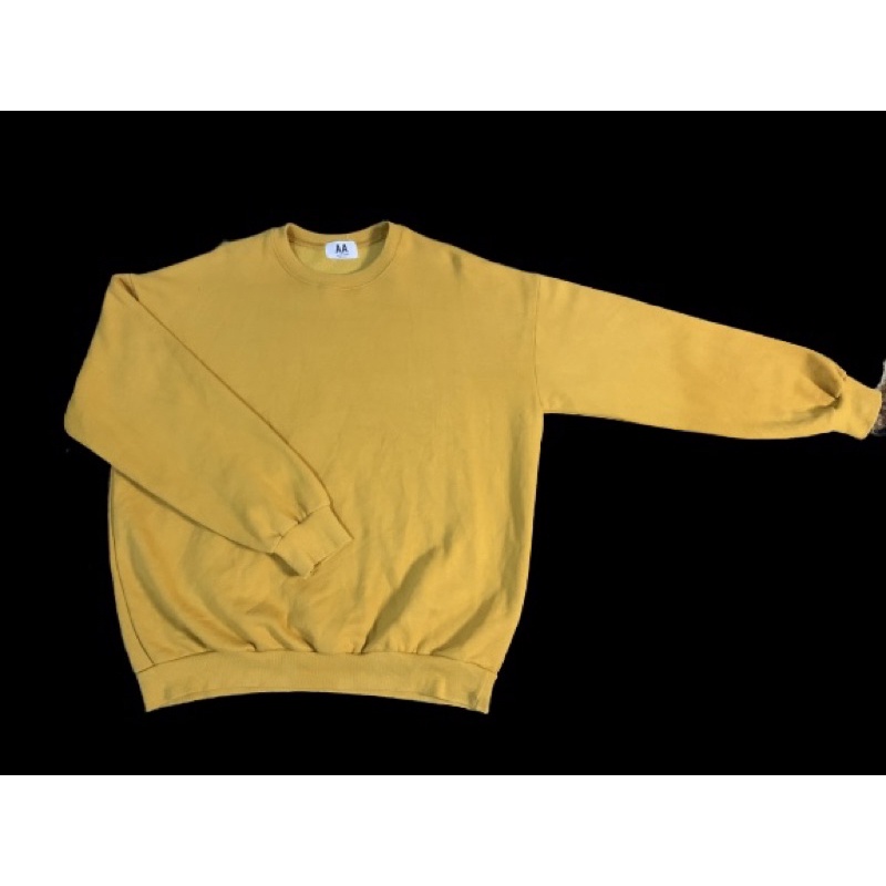 crewneck awesome apparel mustard