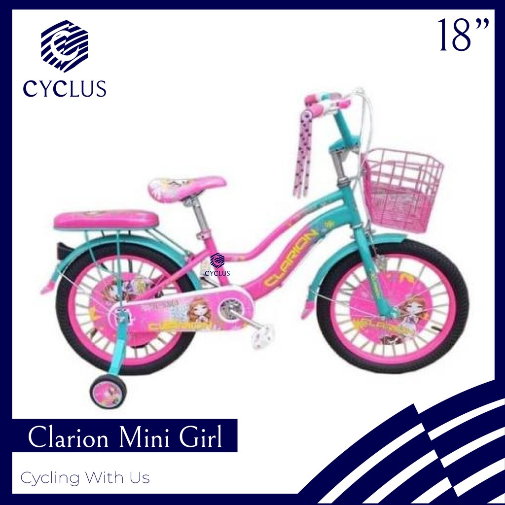 Sepeda Anak Perempuan Mini Clarion City Bike 18 Inch