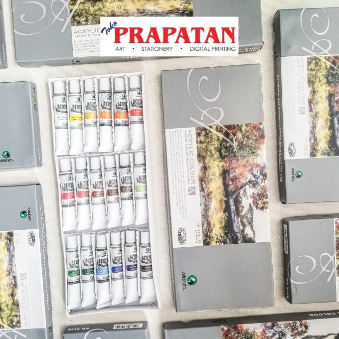 

Ready oke] Maries Acrylic Color / cat akrilik set 18 warna