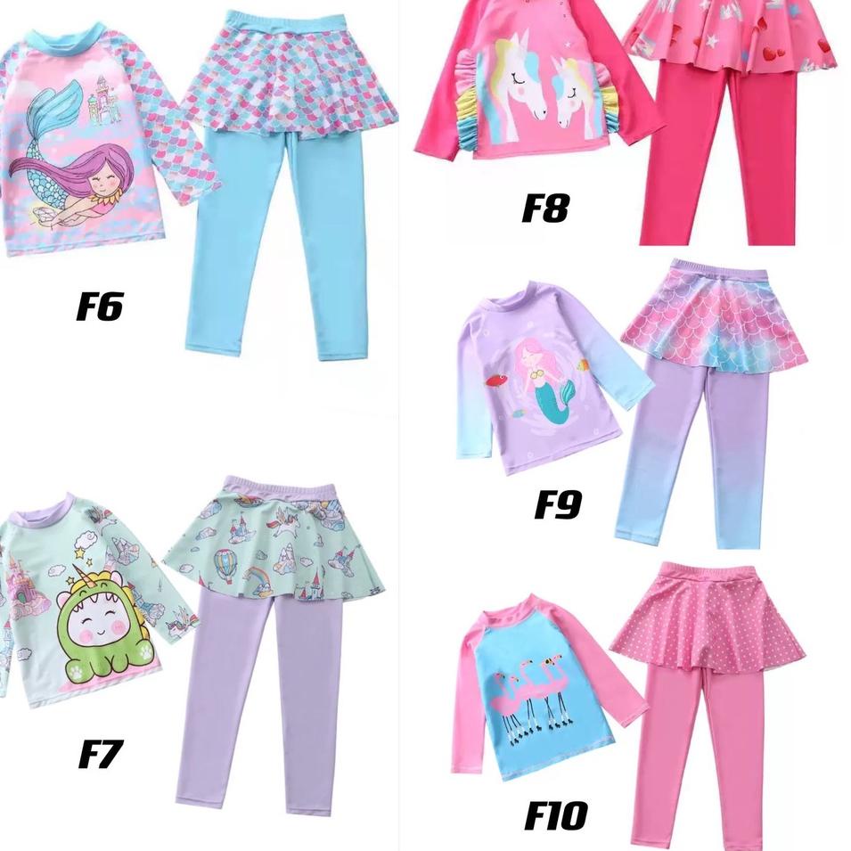 MGT.14Jl22c - UM015R Baju Renang Anak Cewek/Girl Swim Suit/Baju Renang Diving/Baju Renang Anak Cewek