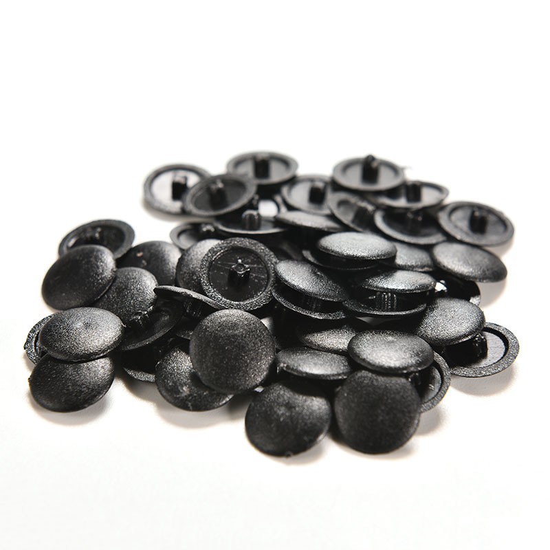 50Pcs Klip Penutup Kepala Sekrup Bahan Plastik Warna Hitam / Putih