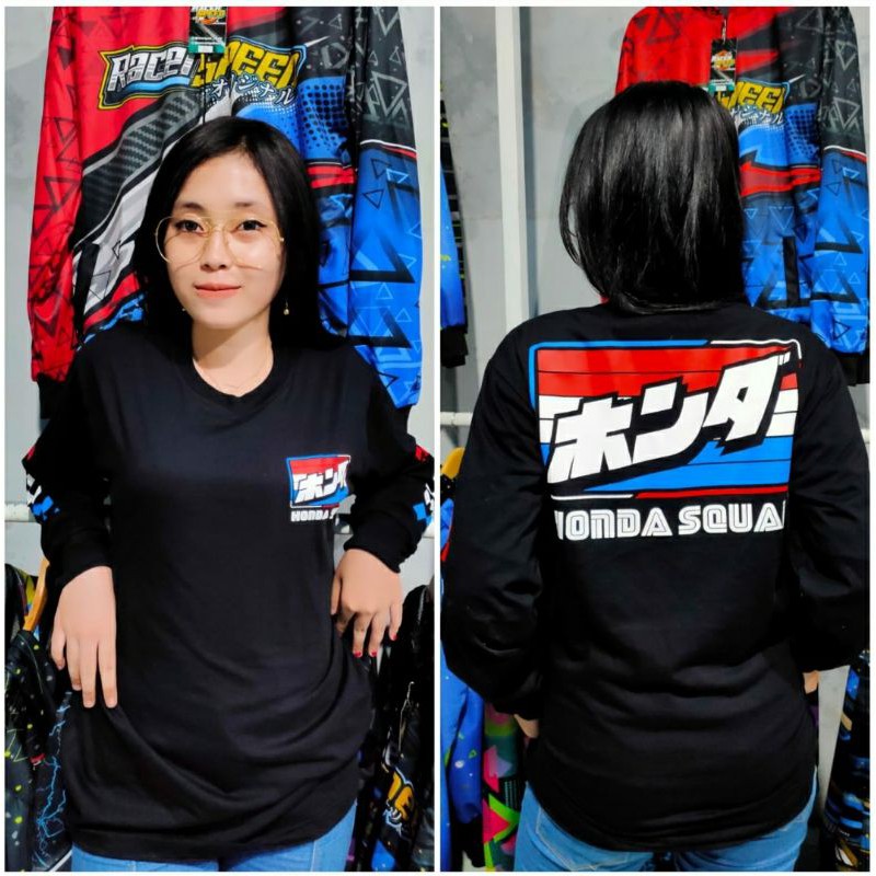KAOS HONDA SQUAD PANJANG / KAOS HONDA / KAOS CB / HONDA GANK