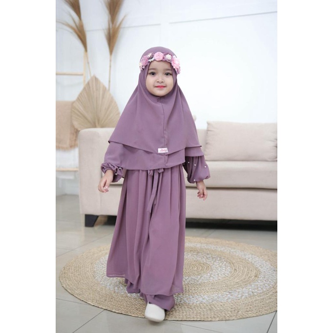 Gamis Kala Raya Family Set-Royal Taro