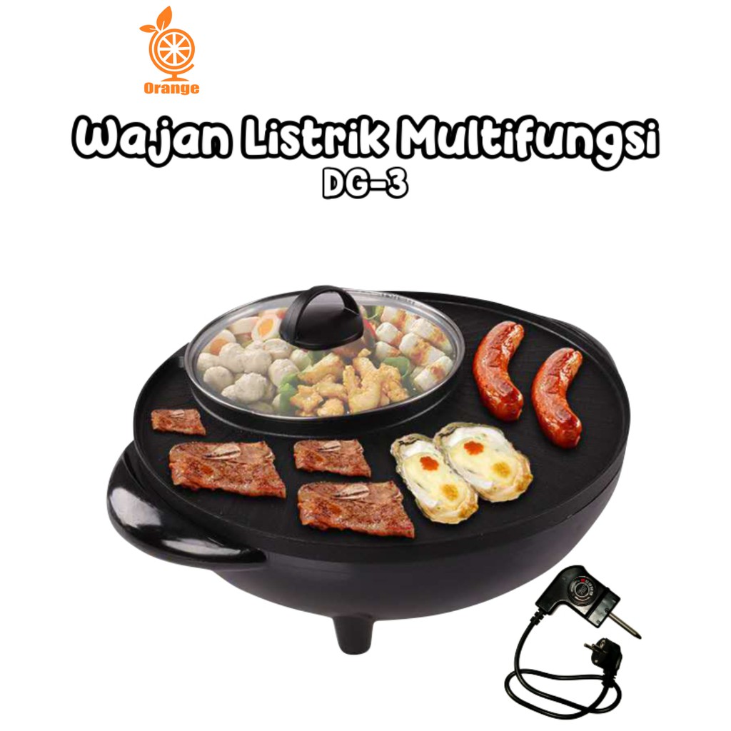 Pemanggang Multifungsi Electric 2in1 Barbeque Oven Grill DG-3