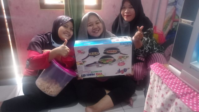 Panci Set Teflon Enamel Anti Lengket Set 4pcs Wajan Pan Gsf G2630