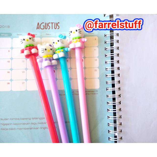 

Pulpen gel hello kitty