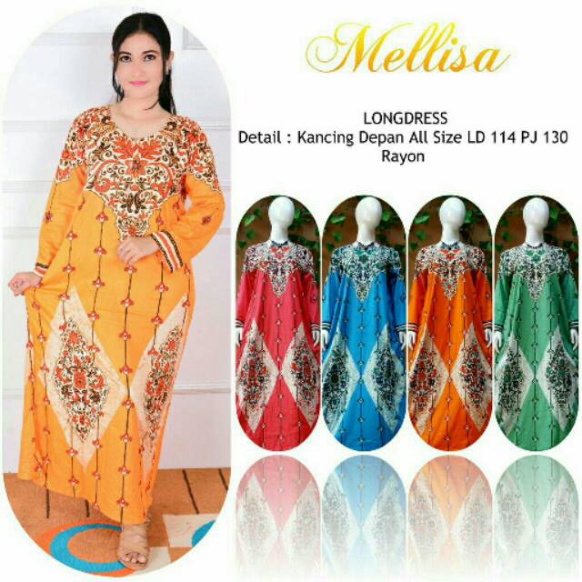 Daster Mellisa anggun cantik murah baju cewek kekinian