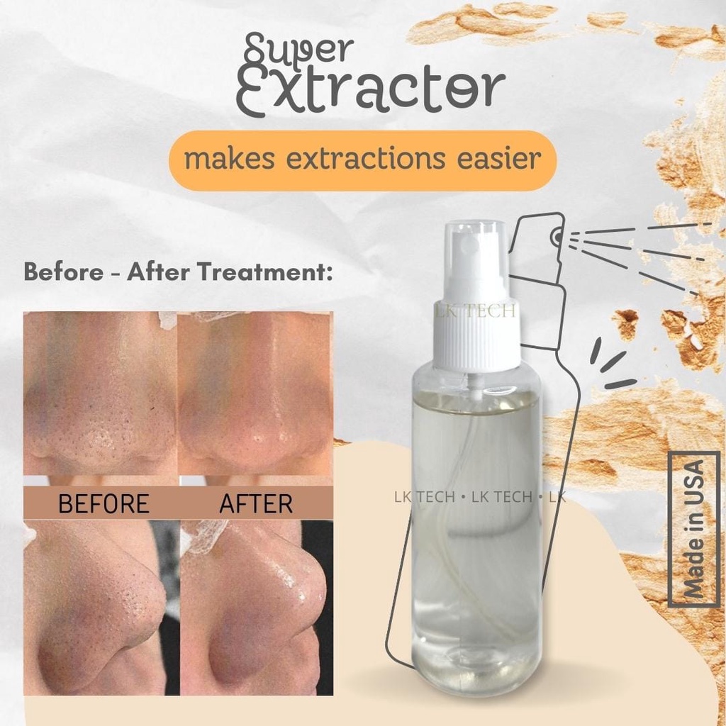 super extractor comedo lotion serum pelunak komedo mudah sedot pencet komedo bersihkan pori 100 / 350 2ml