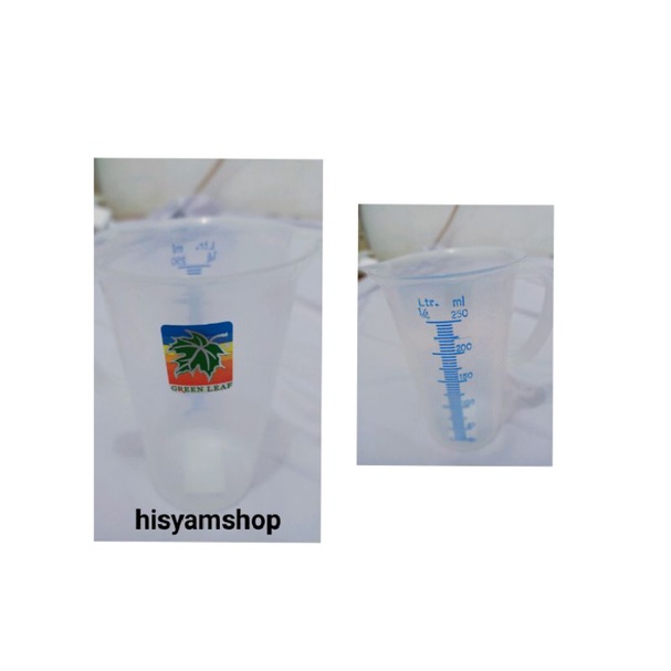 Gelas takar green leaf 250ml