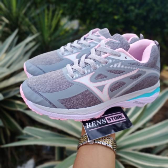 Sepatu voly mizuno grey sepatu voly cewek