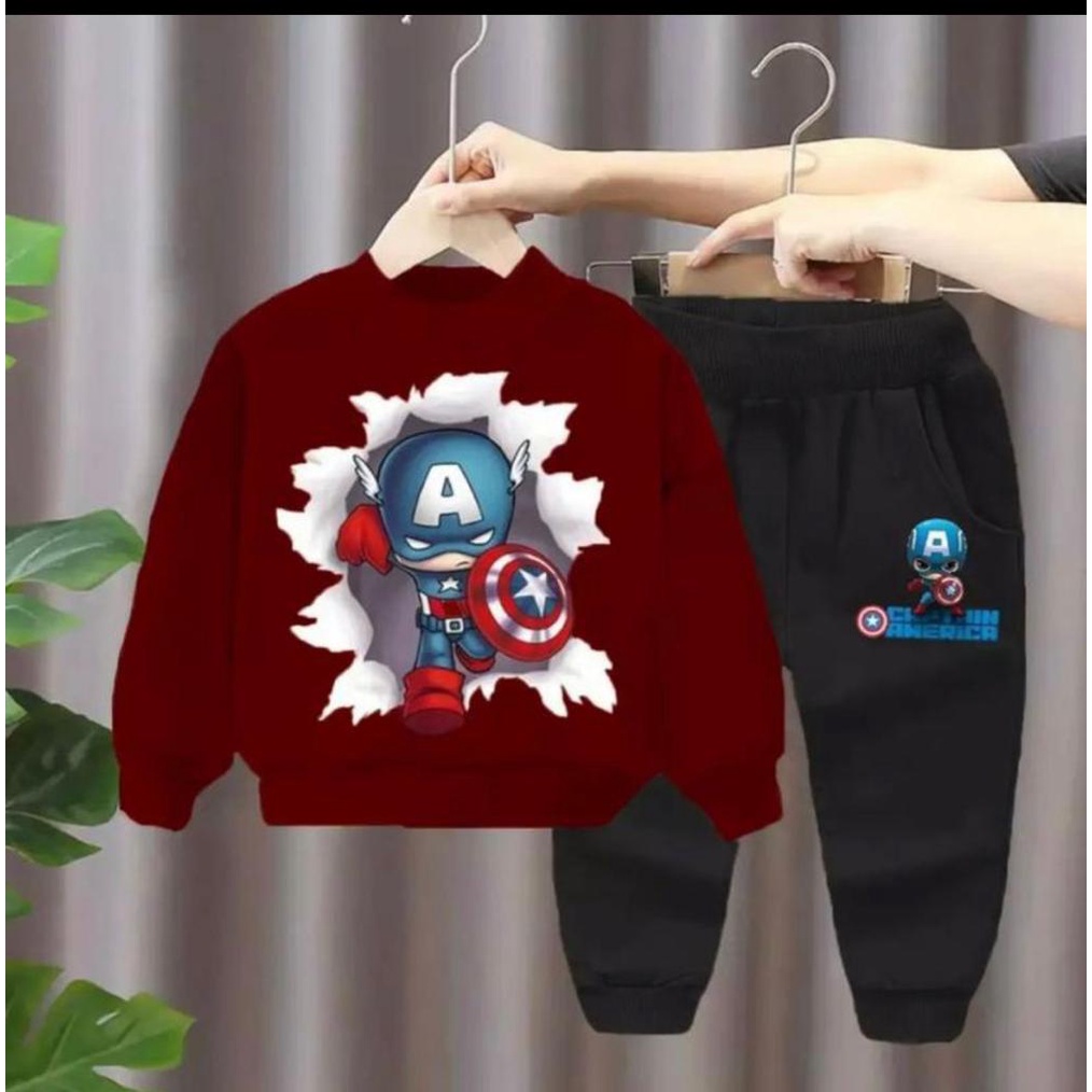 SWEATER BABYTERRY AMERIKA ANAK 1-5 TAHUN