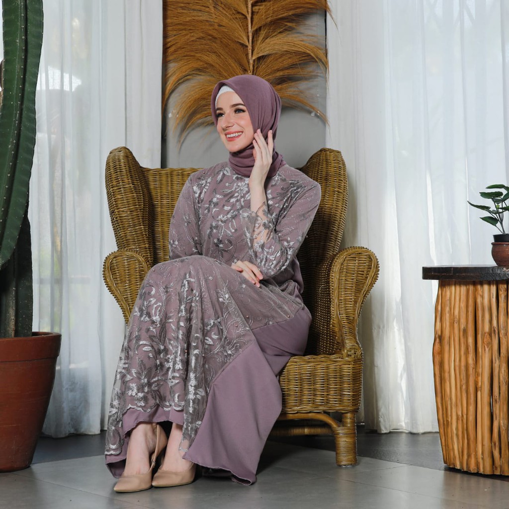 GAMIS HANAMI /  M/L/XL/XXL / MAXI FULL TILE PREMIUM / DRESS PANJANG KONDANGAN PESTA