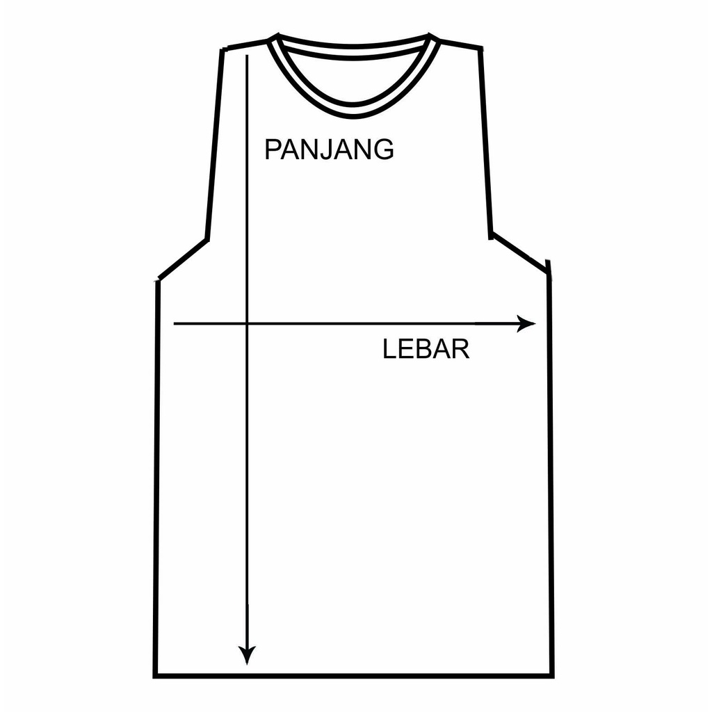 Singlet Wanita Kantong Dua ukuran sd 5L