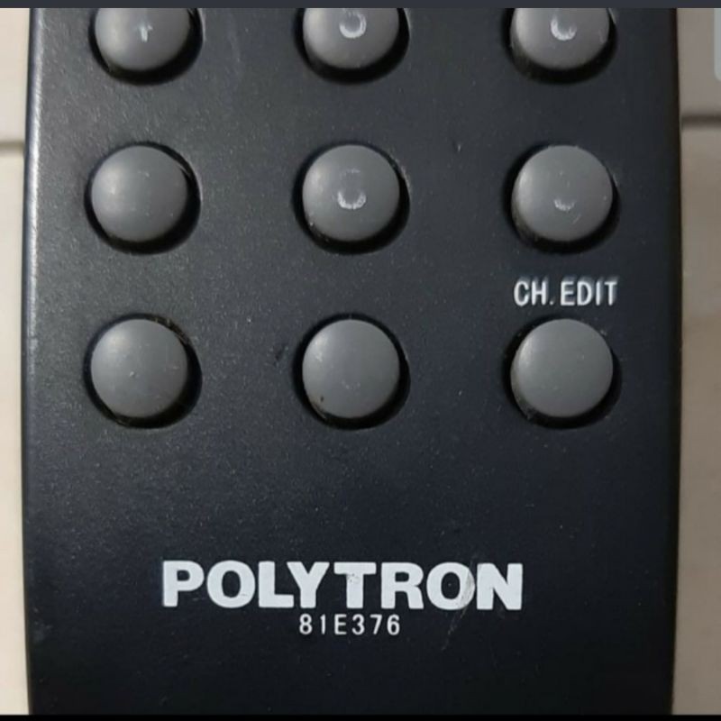 REMOTE REMOT TV POLYTRON LED LCD 81E376 ORIGINAL ASLI