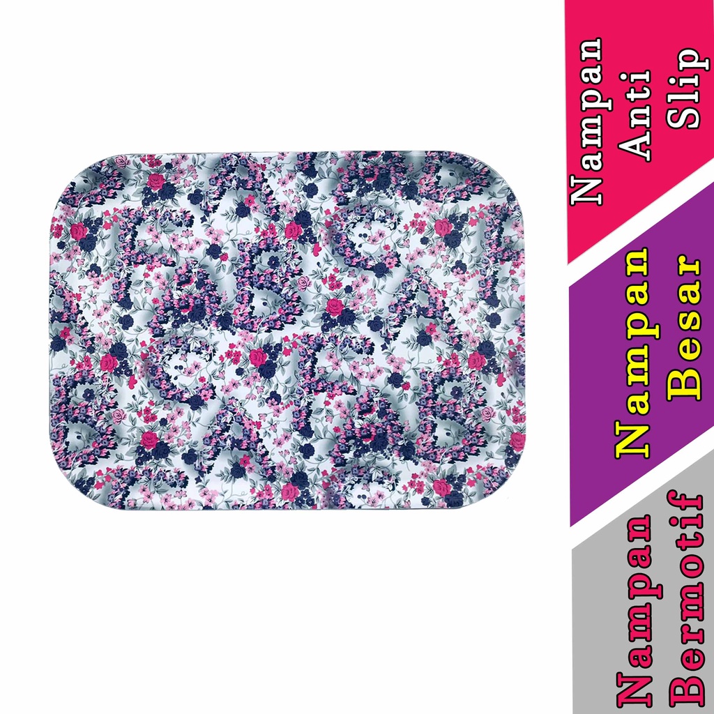 Nampan Bermotif - Nampan Anti Slip - Nampan Besar - Uk.31x41cm