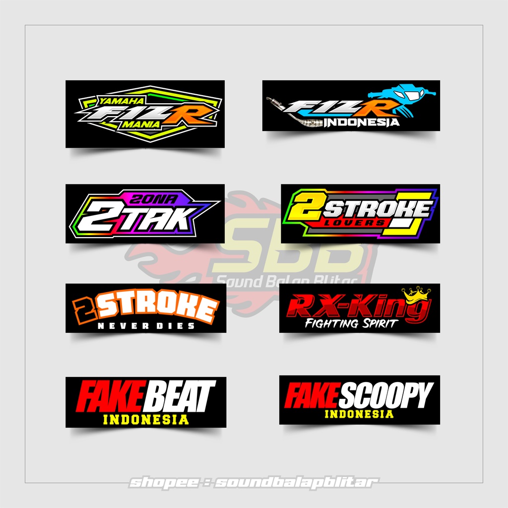 Stiker Viral Fiz R 2 Tak 2 Stroke Vynil Anti Air Bijian