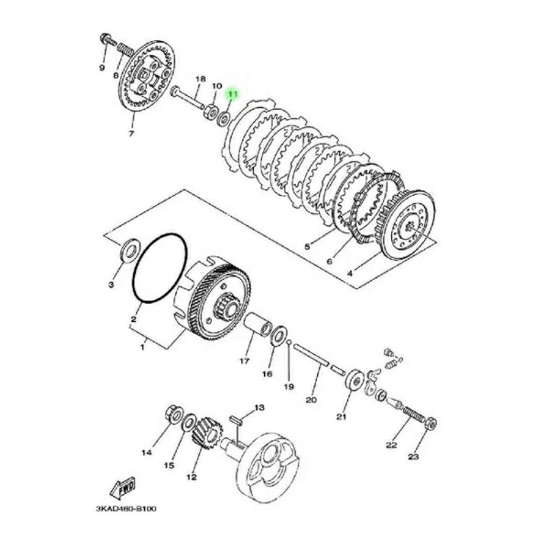 WASHER CONICAL SPRING RING RUMAH KOPLING RXK RXKING RX KING RXS RXZ RZR RT 115 ORIGINAL 90208-12015