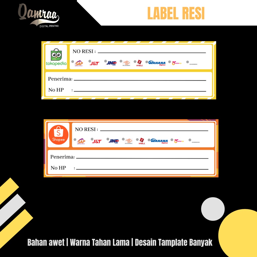 

Sticker label resi pengiriman CUSTOM | sticker label resi pengiriman termurah | Stiker Pengiriman | Stiker Resi | Stiker Label resi custom | label resi murah berkualitas