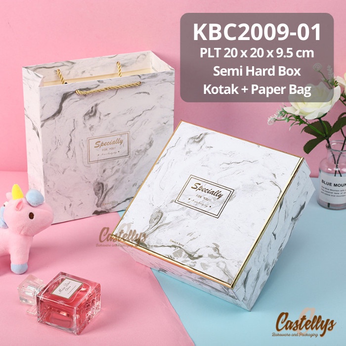 

Kotak Hard Box + Paper Bag KBC2009 Kue Cake Gift Hadiah Kado Hampers