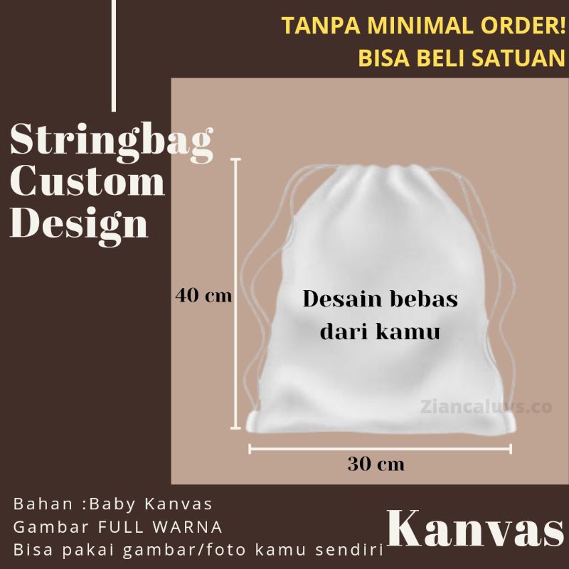 Stringbag Serut Custom Kanvas (30x40 cm)