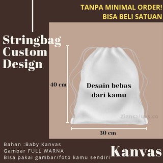 Image of thu nhỏ Stringbag Serut Custom Kanvas (30x40 cm) #0