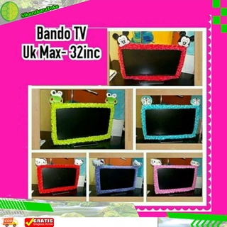 (SKR) GROSIR Bando TV 19 - 32 Inch Sarung / Cover TV  Bahan Rasfur Lembut Berkarakter