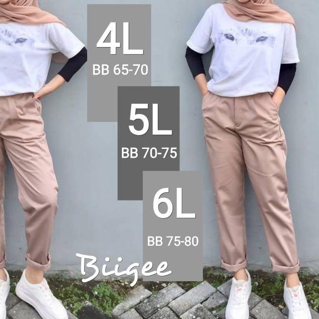 JUMBO BAGGY PANTS PREMIUM AMERICAN DRIL BIG SIZE 4L 5L 6L//CELANA KERJA JUMBO//BB 65-80kg //OGOS-BII