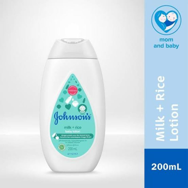 JOHNSON'S Baby Lotion Milk + Rice 200ml