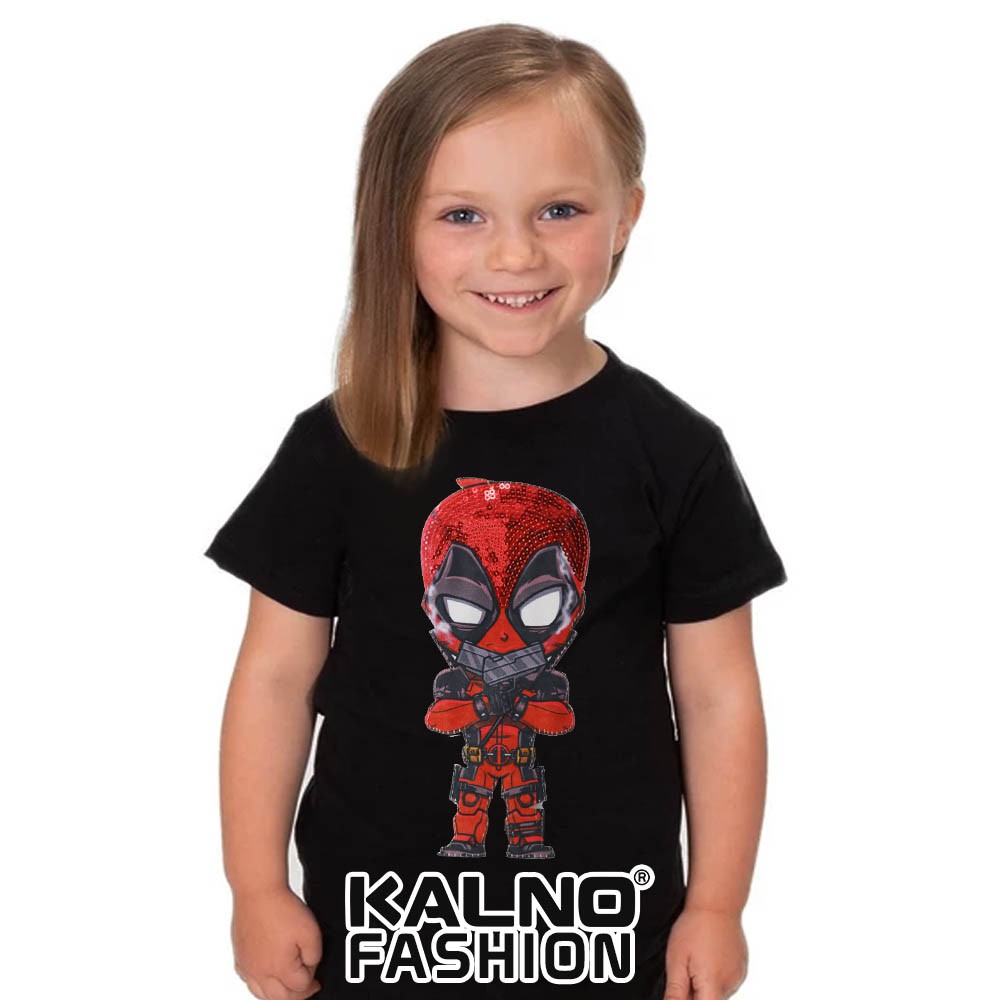 kaos baju anak DADPOOL umur 1 - 7 tahun, baju anak super hero, baju anak karakter