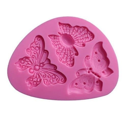 3D Silicon Mold Fondant Cake Decoration - 3 Shape Butterfly