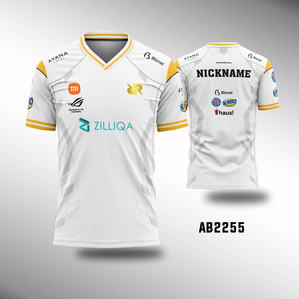 JERSEY RRQ HOSHI GAME ESPORT MOBILE LEGENDS LEMON ALIEN ALBERT