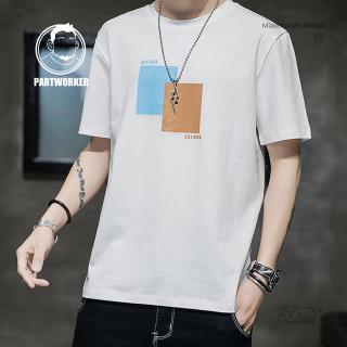  2021  Kaos  T shirt Lengan Pendek Model  Korea Bahan Katun 