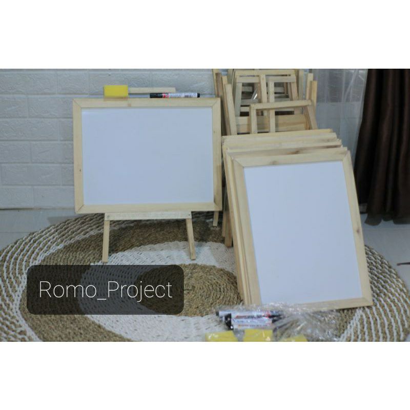 

COD // Whiteboard // Papan tulis Anak Free SPIDOL + PENGHAPUS + PENYANGGA Ukuran 32x42cm