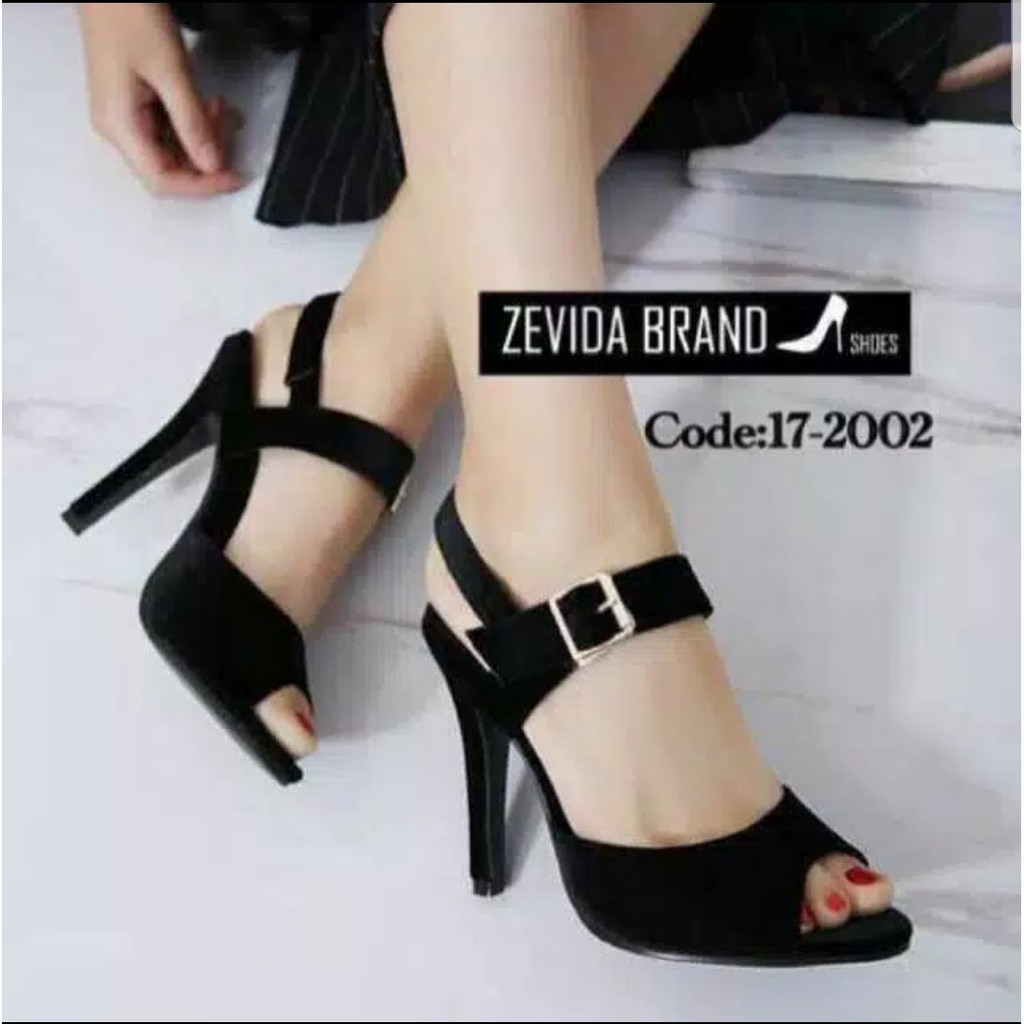 ABBUSHOES AK 05 haigh Heels Wanita 9cm  bahan Suede cocok Untuk Pesta