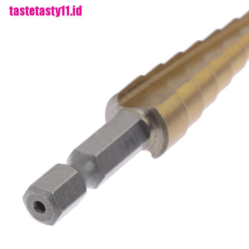 【TTID】3-12mm Coated Stepped Drill Bits Hex Handle Drill Bit Metal Drilling Powe