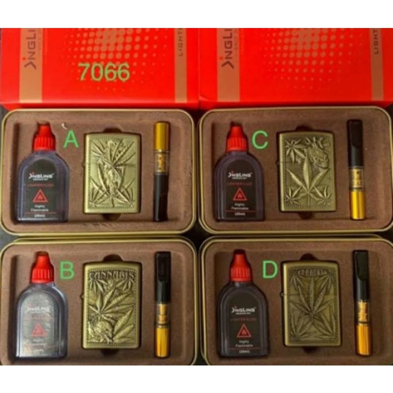 Korek Api Model Zippo Free Box Pipa Rokok Dan Minyak Zippo / Zippo Murah / Korek Api Unik / Korek Ap