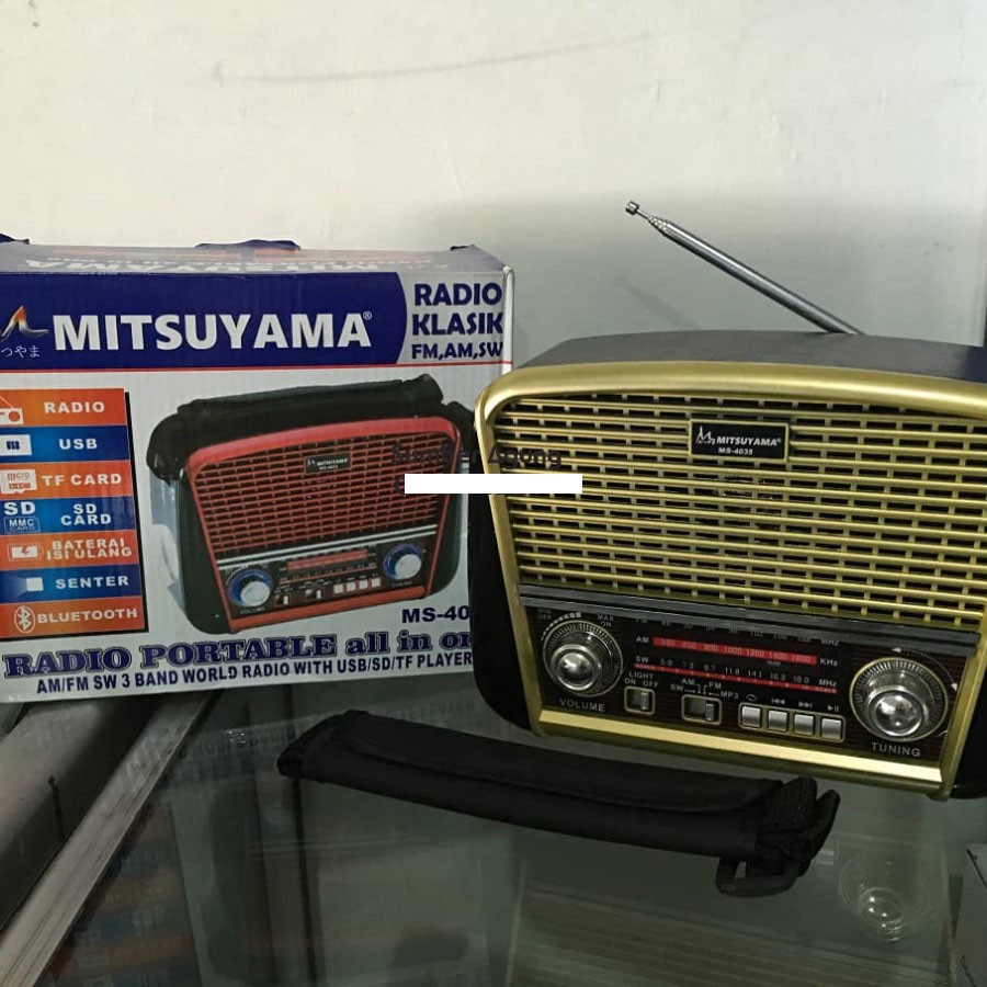 Speaker Mitsuyama MS4035 Radio AM FM SW 3 Band Besar Jumbo Senter