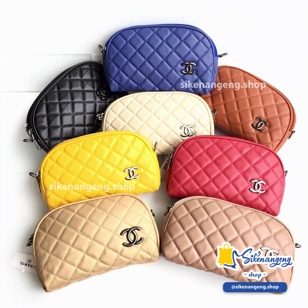PO  Tas Chanel Kerang 2 Ruang - Clutch / Tas Salempang