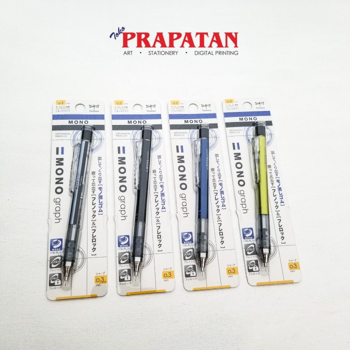

Tombow Mechanical Pencil Mono Graph 0.3mm - Blue DPA131D RTO27
